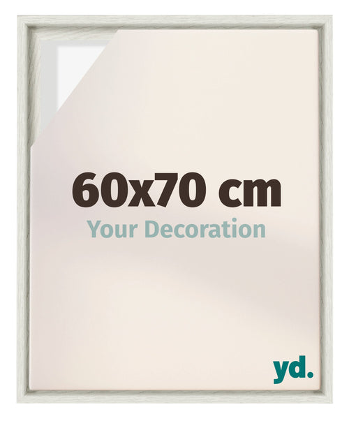 Lyon MDF Baklijst 60x70cm White Wash Voorzijde Maat | Yourdecoration.nl