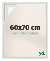 Lyon MDF Baklijst 60x70cm Wit Mat Voorzijde Maat | Yourdecoration.nl