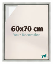 Lyon MDF Baklijst 60x70cm Zilver Mat Voorzijde Maat | Yourdecoration.nl