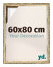 Lyon MDF Baklijst 60x80cm Goud Antiek Voorzijde Maat | Yourdecoration.nl