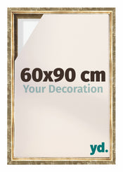 Lyon MDF Baklijst 60x90cm Goud Antiek Voorzijde Maat | Yourdecoration.nl