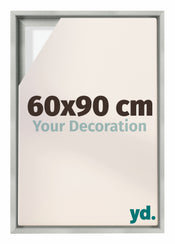 Lyon MDF Baklijst 60x90cm Zilver Mat Voorzijde Maat | Yourdecoration.nl