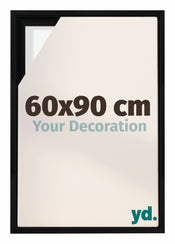 Lyon MDF Baklijst 60x90cm Zwart Mat Voorzijde Maat | Yourdecoration.nl