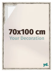 Lyon MDF Baklijst 70x100cm Wit Vintage Voorzijde Maat | Yourdecoration.nl