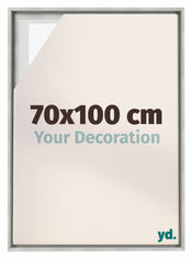 Lyon MDF Baklijst 70x100cm Zilver Mat Voorzijde Maat | Yourdecoration.nl
