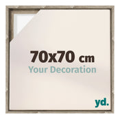 Lyon MDF Baklijst 70x70cm Sonoma Eiken Voorzijde Maat | Yourdecoration.nl