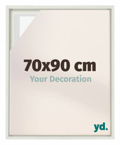 Lyon MDF Baklijst 70x90cm Wit Mat Voorzijde Maat | Yourdecoration.nl