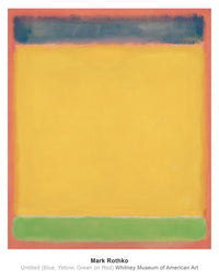 Mark Rothko  Untitled Blue, Yellow, Green, Red Kunstdruk 71x91cm | Yourdecoration.nl