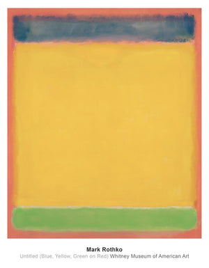 Mark Rothko  Untitled Blue, Yellow, Green, Red Kunstdruk 71x91cm | Yourdecoration.nl