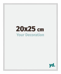 Miami Aluminium Fotolijst 20x25cm Zilver Mat Voorzijde Maat | Yourdecoration.nl