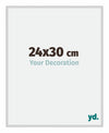 Miami Aluminium Fotolijst 24x30cm Zilver Mat Voorzijde Maat | Yourdecoration.nl