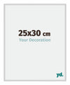 Miami Aluminium Fotolijst 25x30cm Zilver Mat Voorzijde Maat | Yourdecoration.nl