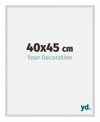 Miami Aluminium Fotolijst 40x45cm Zilver Mat Voorzijde Maat | Yourdecoration.nl