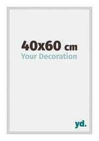Miami Aluminium Fotolijst 40x60cm Zilver Mat Voorzijde Maat | Yourdecoration.nl