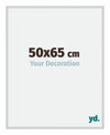 Miami Aluminium Fotolijst 50x65cm Zilver Mat Voorzijde Maat | Yourdecoration.nl