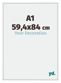 Miami Aluminium Fotolijst 59 4x84cm A1 Zilver Mat Voorzijde Maat | Yourdecoration.nl