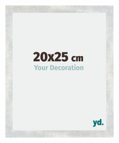Mura MDF Fotolijst 20x25cm Zilver Glanzend Vintage Voorzijde Maat | Yourdecoration.nl