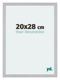 Mura MDF Fotolijst 20x28cm Zilver Mat Voorzijde Maat | Yourdecoration.nl