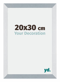 Mura MDF Fotolijst 20x30cm Aluminium Geborsteld Voorzijde Maat | Yourdecoration.nl