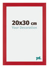 Mura MDF Fotolijst 20x30cm Rood Voorzijde Maat | Yourdecoration.nl