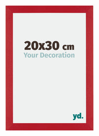 Mura MDF Fotolijst 20x30cm Rood Voorzijde Maat | Yourdecoration.nl
