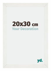 Mura MDF Fotolijst 20x30cm Wit Geveegd Voorzijde Maat | Yourdecoration.nl
