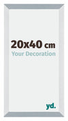 Mura MDF Fotolijst 20x40cm Aluminium Geborsteld Voorzijde Maat | Yourdecoration.nl