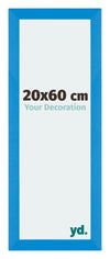 Mura MDF Fotolijst 20x60cm Helder Blauw Voorzijde Maat | Yourdecoration.nl