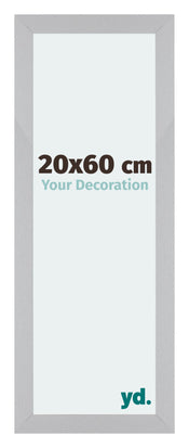 Mura MDF Fotolijst 20x60cm Zilver Mat Voorzijde Maat | Yourdecoration.nl