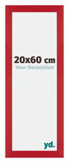 Mura MDF Fotolijst 20x60cm Rood Voorzijde Maat | Yourdecoration.nl