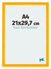 Mura MDF Fotolijst 21x29 7cm A4 Geel Voorzijde Maat | Yourdecoration.nl