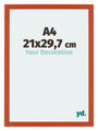 Mura MDF Fotolijst 21x29 7cm A4 Oranje Maat | Yourdecoration.nl