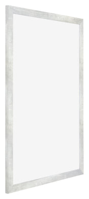 Mura MDF Fotolijst 21x29 7cm A4 Zilver Glanzend Vintage Voorzijde Schuin | Yourdecoration.nl