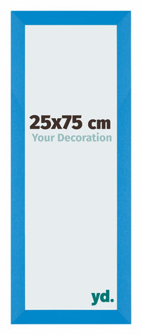 Mura MDF Fotolijst 25x75cm Helder Blauw Voorzijde Maat | Yourdecoration.nl