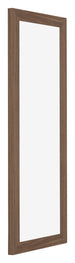 Mura MDF Fotolijst 25x75cm Walnoot Donker Voorzijde Schuin | Yourdecoration.nl