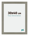 Mura MDF Fotolijst 30x40cm Grijs Voorzijde Maat | Yourdecoration.nl