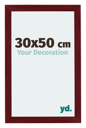 Mura MDF Fotolijst 30x50cm Wijnrood Geveegd Voorzijde Maat | Yourdecoration.nl