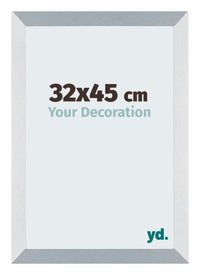 Mura MDF Fotolijst 32x45cm Aluminium Geborsteld Voorzijde Maat | Yourdecoration.nl
