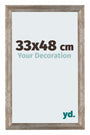 Mura MDF Fotolijst 33x48cm Metaal Vintage Voorzijde Maat | Yourdecoration.nl