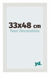 Mura MDF Fotolijst 33x48cm Wit Mat Voorzijde Maat | Yourdecoration.nl