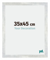 Mura MDF Fotolijst 35x45cm Zilver Glanzend Vintage Voorzijde Maat | Yourdecoration.nl