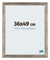 Mura MDF Fotolijst 36x49cm Metaal Vintage Voorzijde Maat | Yourdecoration.nl