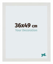 Mura MDF Fotolijst 36x49cm Wit Mat Voorzijde Maat | Yourdecoration.nl