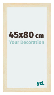 Mura MDF Fotolijst 45x80cm Zand Geveegd Voorzijde Maat | Yourdecoration.nl