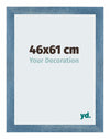 Mura MDF Fotolijst 46x61cm Helder Blauw Geveegd Voorzijde Maat | Yourdecoration.nl