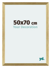 Mura MDF Fotolijst 50x70cm Goud Glanzend Voorzijde Maat | Yourdecoration.nl