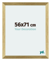 Mura MDF Fotolijst 56x71cm Goud Glanzend Voorzijde Maat | Yourdecoration.nl