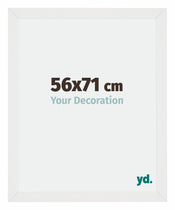 Mura MDF Fotolijst 56x71cm Wit Hoogglans Voorzijde Maat | Yourdecoration.nl