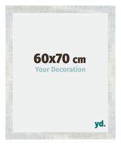 Mura MDF Fotolijst 60x70cm Zilver Glanzend Vintage Voorzijde Maat | Yourdecoration.nl