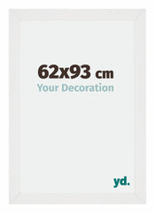 Mura MDF Fotolijst 62x93cm Wit Hoogglans Voorzijde Maat | Yourdecoration.nl